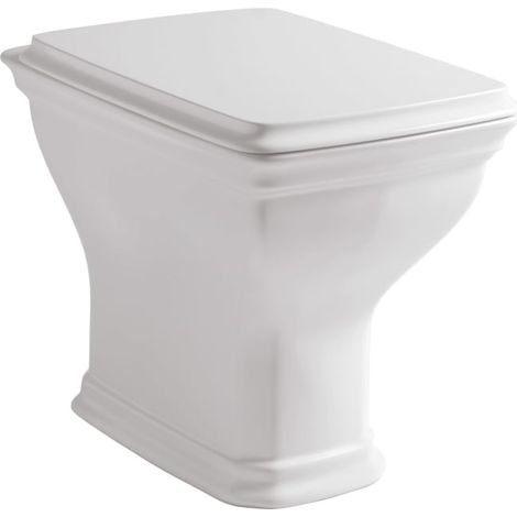 Kronenbach Zeta 2.0 Stand-WC Tiefspüler mit Abgang waagerecht inkl. WC-Sitz (1/3)
