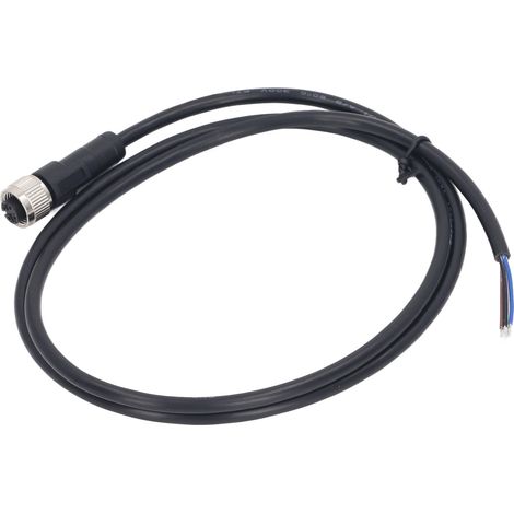 Câble M12, prise d'aviation à 4 broches, connecteur électrique femelle 1M 250V AC DC pour équipement de machine