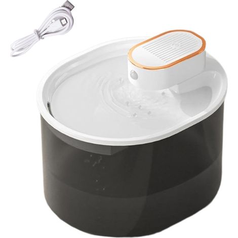 Fontaine à eau automatique pour chiens, distributeur d'eau pour animaux de compagnie, fontaine à eau à capteur avec filtre, pompe à eau portable et silencieuse, adaptée à plusieurs animaux de compagni (1/5)