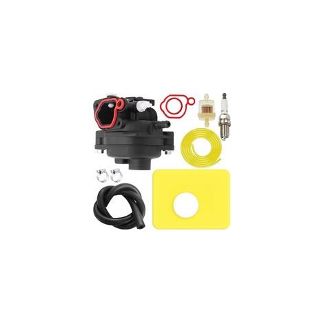 799583 593261 Vergaser für Briggs & Stratton 591160 595656 591979 300E 450E 500E 550EX 125cc 140cc 08P502 09P602 Serie Rasenmähermotorenteile, mit Zündkerze (1/5)
