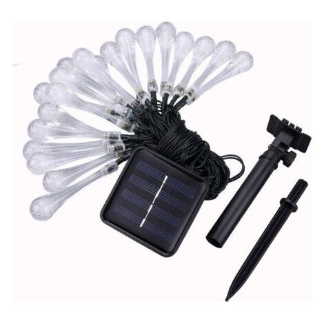 50 LED-Solar-Lichterkette, IP65 wasserdicht, mehrfarbig mit 8 Beleuchtungsmodi für den Garten, 7 m (1/5)