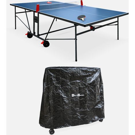 Tavolo da ping pong per interni 274cm con 2 racchette e 3 palline + custodia in PVC