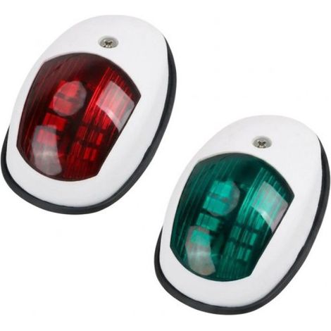 Feu de navigation à LED - Éclairage de bateau - Feu de position latéral - Conception étanche - 10-30 V Blanc - Nombre de caractères : 119 (1/5)
