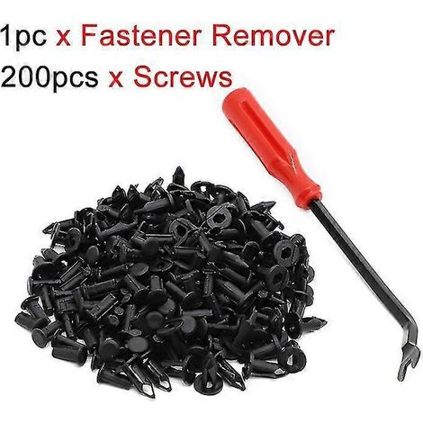 8-mm-Kunststoff-Kotflügelclips, Karosserienieten, Befestigungswerkzeug zum Entfernen von Befestigungselementen für UTVs (Polaris Ranger, RZR, Sportsman, Predator, Scrambler, Trail Boss) – Set B, 200 S