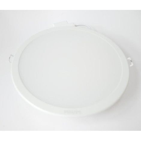 Philips – Spot encastrable LED 22W ultra-plat rond blanc Ø 225mm – 3000K 1900lm 110° – Non-dimmable – Pour plafond et mur (1/5)