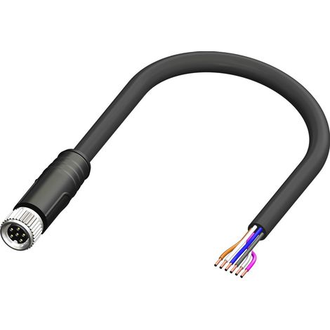 Câble d'actionneur RS PRO 6 conducteurs , M8 Femelle vers , 2m ( Prix pour 1 )