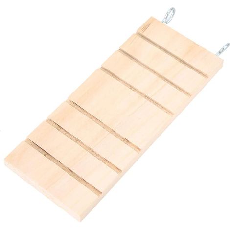 Lapin Clapier Rampe Planche de Remplacement échelle en Bois pour Animaux de Compagnie Hamster Oiseau Support Plate-Forme Jouet Repos Planche Perchoirs Cage (1/5)