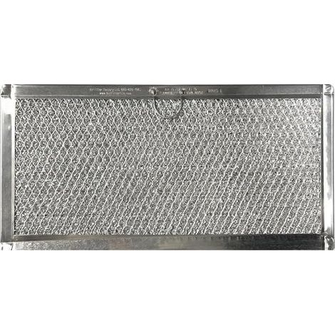 Filtre de rechange pour four à micro-ondes W10575379 W11190170, filtre à graisse en mousse argentée pour aérations d'appareils de cuisson, filtration efficace pour bloquer la graisse et