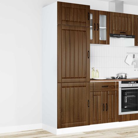 vidaXL Kitchen Cupboard "Lucca" Brown Oak Engineered Wood (1/5)