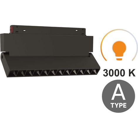 Faretto lineare a LED regolabile da 12W 3000K bianco caldo, tipo A, per binari magnetici SMART TRACK 48VDC (1/5)