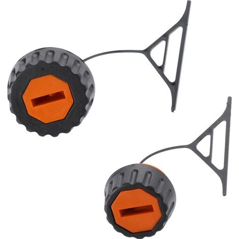 Set mit 2 Öltankdeckeln und Ölabdeckung für Stihl Kettensägen 020, 023, 024, 025, 026, 028, 034, 036, 038 und 048 (1/5)