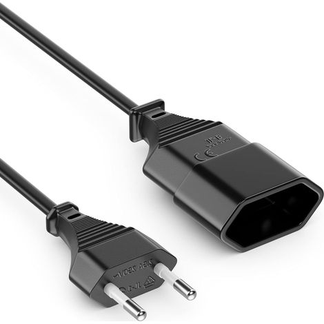 M-Cab 7000934 2m Enchufe Tipo F C13 acoplador Gris - Cable de alimentación (2 m, Hembra/Hembra, Enchufe Tipo F, C13 acoplador, Gris) (1/5)