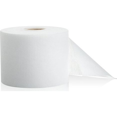 Tissu non tissé, blanc, 30 cm x 50 m, 1 rouleau Tissu polyester tissé, imperméable, pour la réparation des fissures dans les toitures (1/5)
