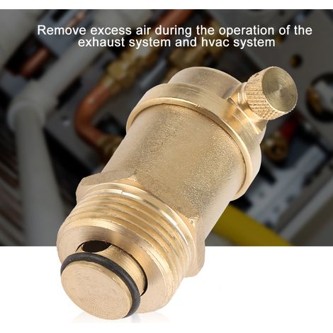 Soupape de purge d'air automatique en laiton DN25 G1 pour chauffe-eau solaire avec décompression (1/5)