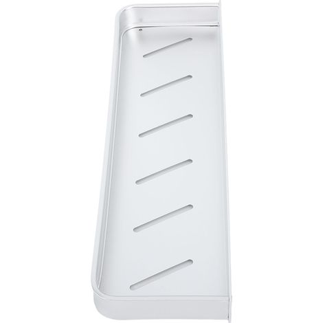 Étagère murale en aluminium pour salle de bain, sans perçage, avec crochet, 40 cm. (1/5)