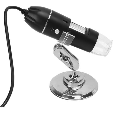 Microscope numérique 1600X, microscope électronique rotatif et flexible avec 8 LED pour téléphones et ordinateurs Android (1/5)