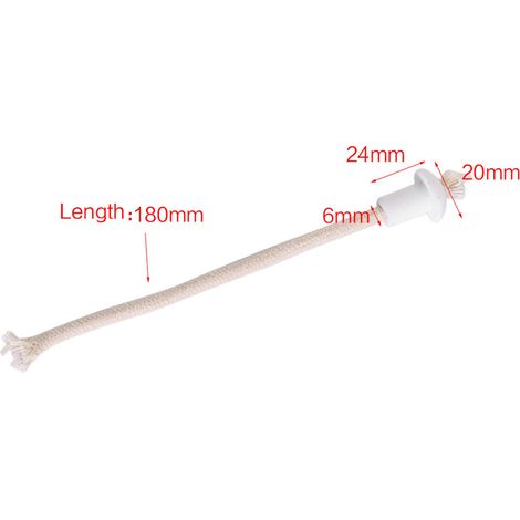 Remplacement de mèche, lanterne à huile de kérosène résistante à la chaleur supports en céramique torche 7 pièces pour lampe à bougie de bouteille de vin. (1/4)