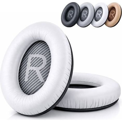 Coussinets d'oreille compatibles avec Bose QuietComfort - QC35/QC25/QC15/AE2 Blanc (1/5)