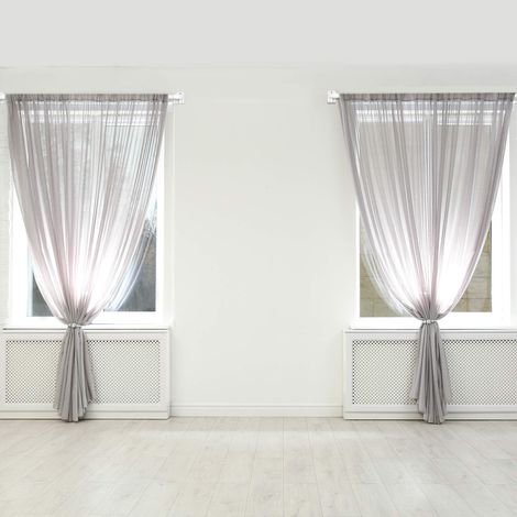 Irovami – Tringle à rideaux extensible en plastique blanc (40-70 cm) – Lot de 4 tringles + 10 crochets auto-adhésifs – Pour placard, maison, hôtel – Blanc (1/4)
