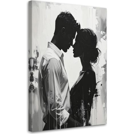 Tableaux, hôtel Couple amoureux s'embrassant,20x30 (1/4)