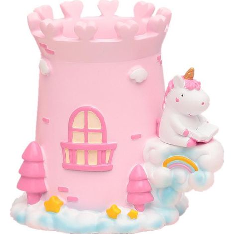 Porte-stylo résine lapin carotte Castell organisateur crayons pinceaux ciseaux rangement décoration bureau (1/5)