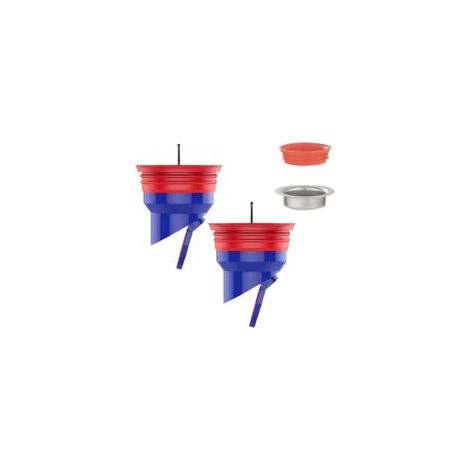 2 Pièces Anti-Odeur Drain de Sol Douche, Siphon de Sol en Silicone, Anti-Refoulement de Drain de Plancher de Douche, Universel 50 Tubes 40 Tubes Noyau Anti-Odeur