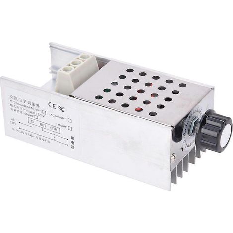 10000W 220V SCR Wechselstrom-Elektronik-Spannungsregler Dimm-Drehzahlregelung Thermostat mit Gehäuse