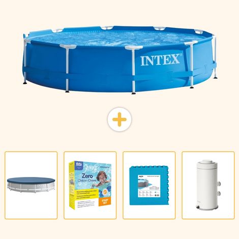 Intex Piscine Tubulaire Ronde - 366x76 cm - 5-pièces S102 (1/5)