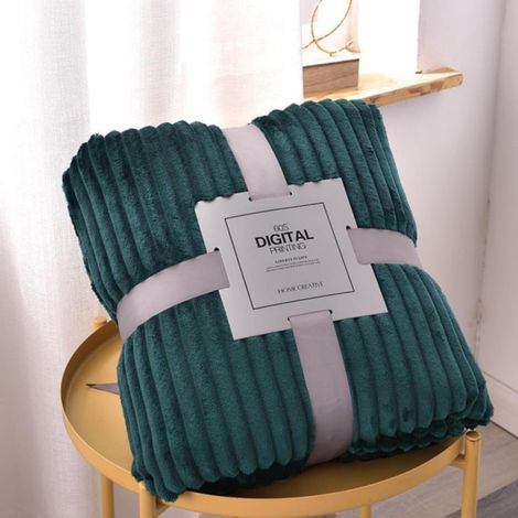 Couverture Polaire Corail - 100 x 150 cm - 270 g/m² - Pour Bureau Chambre Voiture Voyage - Usage Multifonctionnel - X1 (1/3)