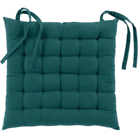 Coussin de Chaise "Twily" 38x38cm Emeraude (1/4)