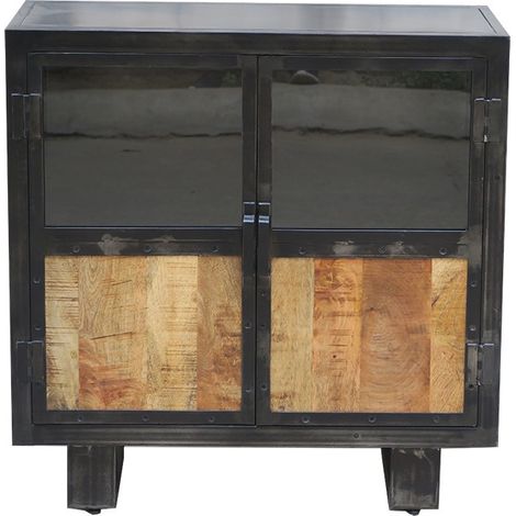 Buffet métal et bois Jodhpur 2 portes (1/5)