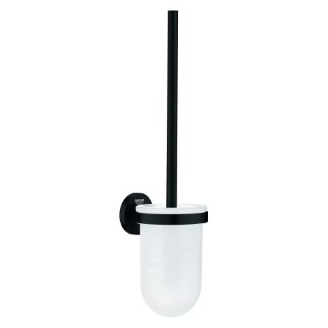 GROHE Escobillero Essentials 102468, material vidrio/metal, montaje mural, matt black/vidrio, 1024682430