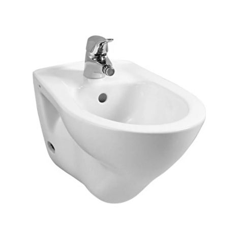 Bidet sospeso bagno in ceramica bianco lucido monoforo con troppopieno vitra normus 8204l003-0288