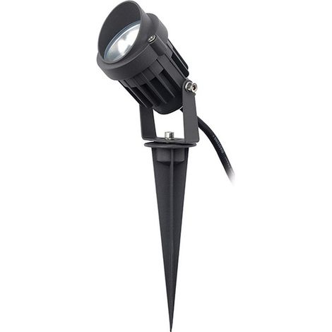 Spot sur piquet LED Extérieur D61 5W IP65 Graphite ZAMBELIS - 36 ° - Blanc chaud - 3000K (1/2)