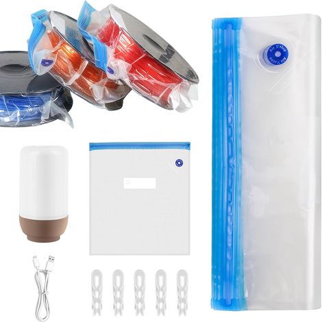 30 PCS Vacuum Sealed Bags for 3D Printing Filament, Dust and Moisture Resistant Vacuum Seal Bags for PETG PLA Filament, 34 x 30 cm (1/5)