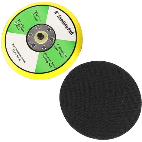 Plateau de ponçage 150 mm avec vis M8, plateau de ponçage 150 mm, plateau de support de 150 mm, polissage, cire, ponceuse électrique, outil de ponçage (1/5)