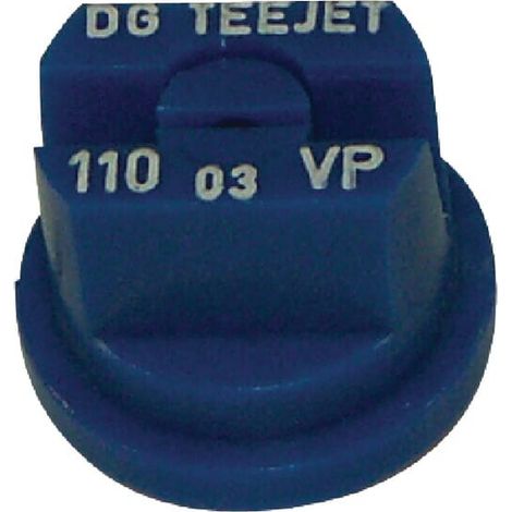 Tobera est谩ndar doble chorro plano DG 110掳 03 azul pl谩stico TeeJet TEEJET DG11003VP