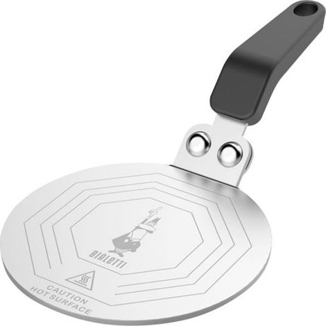 Disque induction 13 cm pour cafetière italienne – Acier inoxydable – Transmission optimale de la chaleur – Compatible plaques induction – Bialetti (1/7)