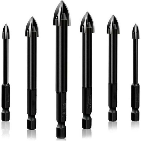Foret triangulaire multifonctionnel 4+5+6+8+10+12 pack de six (1/5)