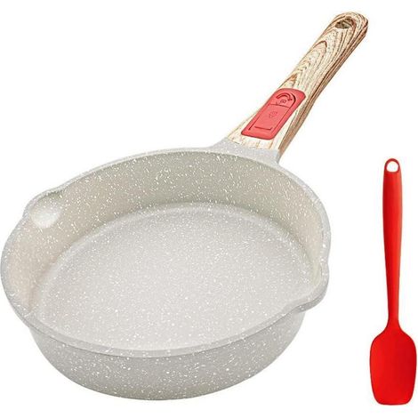 Poêle antiadhésive 20 cm induction, manche amovible, tous feux, four, lave-vaisselle (1/5)