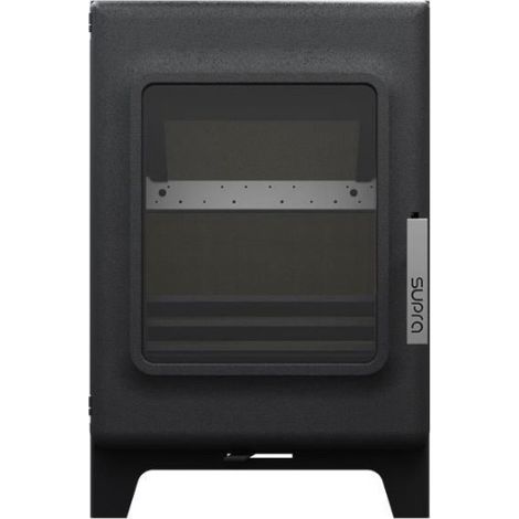 Estufa de leña de hierro fundido y acero, 4,8 kW, negra - FR9016310B - Supra - (1/4)