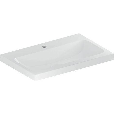 Geberit iCon Light lavabo, 75 cm x 48 cm, avec trou pour (1/3)