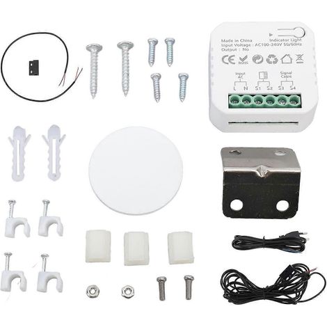 Module de commande de porte de garage avec fonction Wi-Fi, télécommande via application mobile, 100–240 V, prise européenne