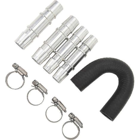 Kit de dérivation du radiateur de chauffage moteur - Raccord universel en aluminium pour tuyaux de 5/8 po et 3/4 po (1/5)