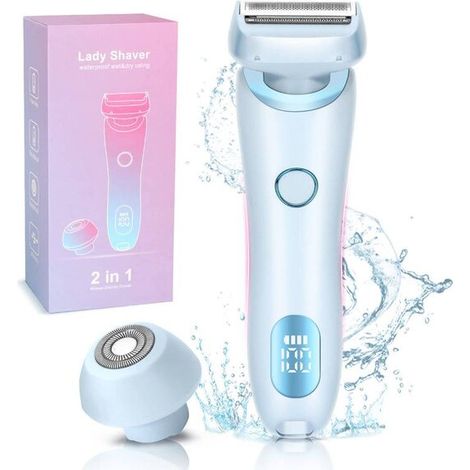 Rasoir électrique 2 en 1, utilisable sur les bras, les jambes et le visage. (1/5)