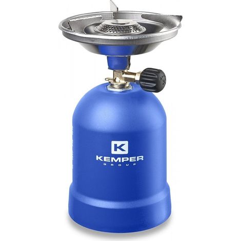 Kemper – Réchaud à gaz 2 brûleurs – Système de sécurité de fixation de la cartouche – Léger et compact – Anti-vent (1/6)