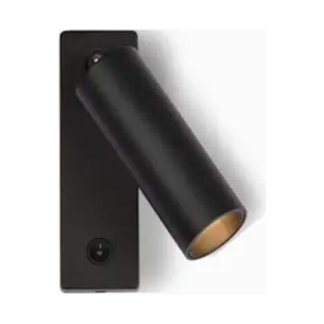Lampe de chevet LED 3W lumière chaude 3000K, montage en surface, spot encastré, applique murale, lampe de lecture pour hôtel, couloir, bar, maison, noir (1/5)