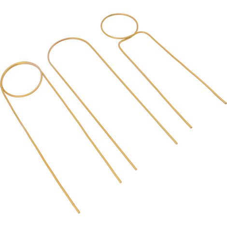 3 Supports de Plantes en Métal Forgé Doré 40cm pour Plantes Grimpantes en Pot Décoration Intérieure