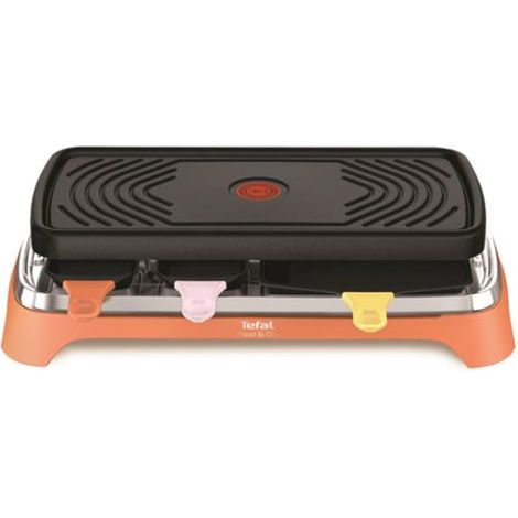Tefal RE651JF0 máquina de raclette naranja camel 1450W