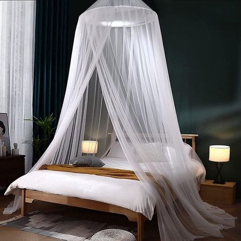 Mosquitera grande tipo dosel para cama individual, king size o doble, ideal para la protección contra insectos (XL) (1/4)